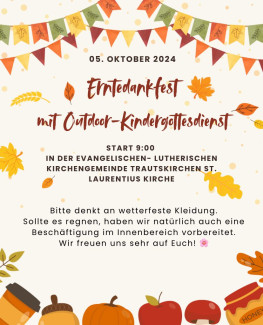 Erntedankfest mit Outdoor-Kindergottesdienst