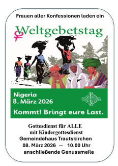 Einladung Weltgebetstags-Gottesdienst